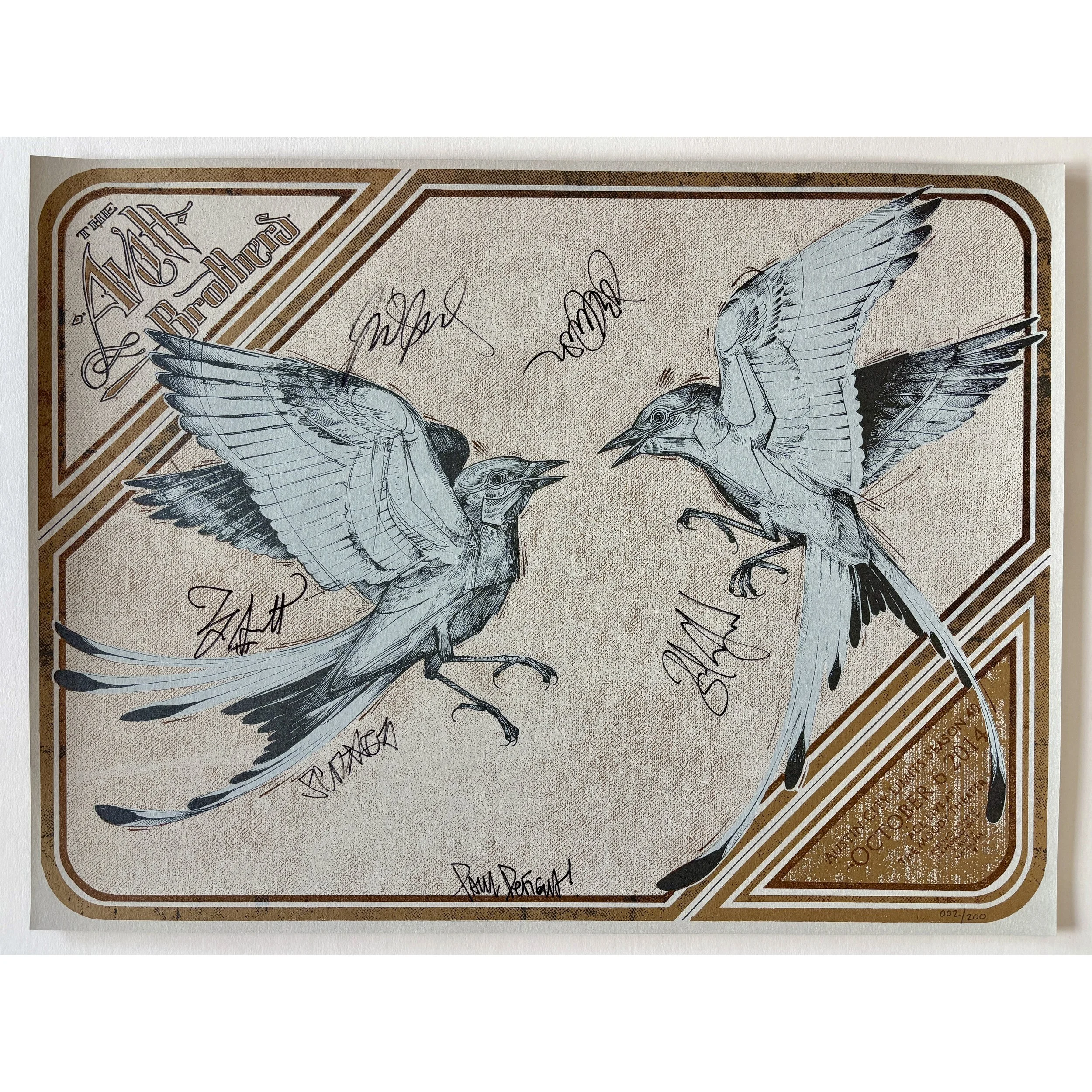 Avett+Brothers+signed+poster.